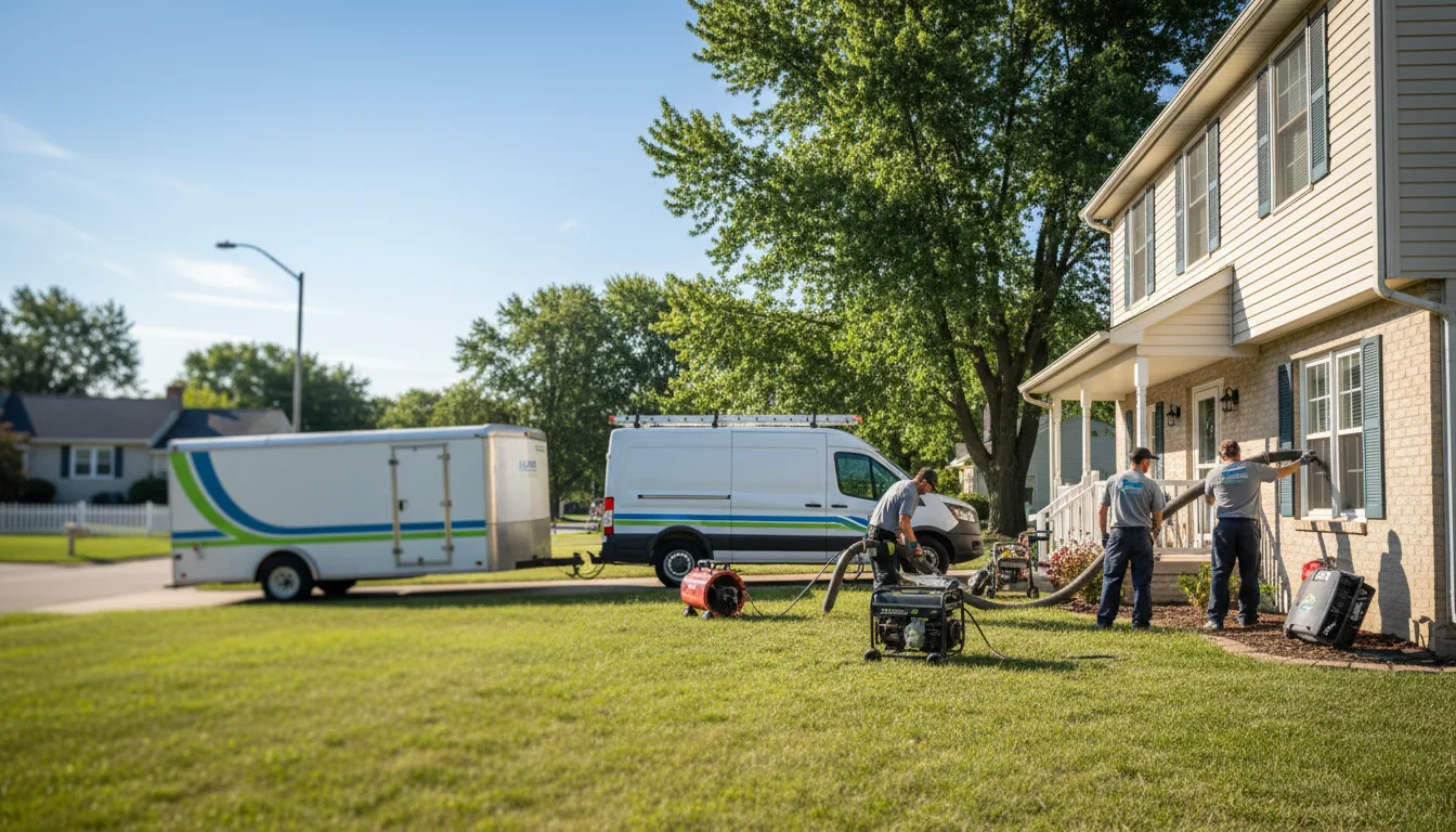 Flooded Basement Restoration And Cleanup With Repair in Yorktown, IA near me